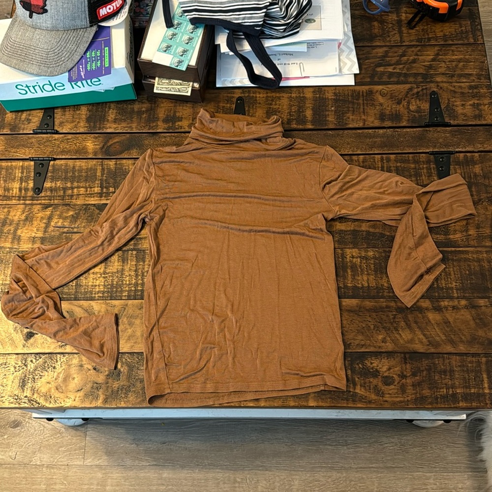 Aeropostale Tan Long Sleeve Turtleneck